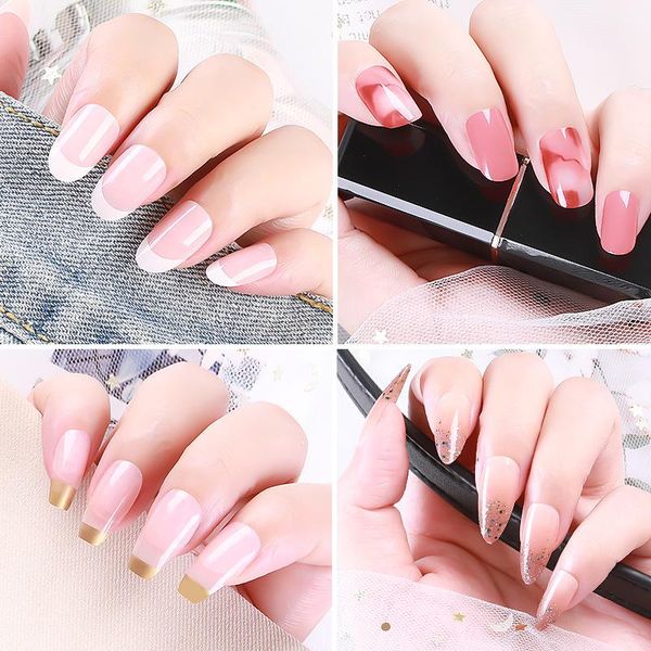 false nails 24 pcs/set gradient pink ombre coffin french shiny fake summer lovely salong glossy ballet nail medium art, Red;gold
false nails 24 pcs/set gradient pink ombre coffin french shiny fake summer lovely salong glossy ballet nail medium art, Red;gold