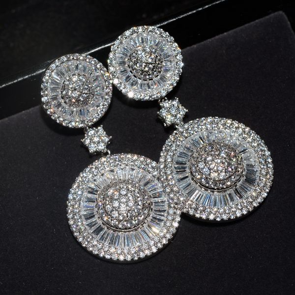 vecalon sparkling office lady jewelry dangle earring diamond white gold filled wedding drop earring for women, Golden;silver
vecalon sparkling office lady jewelry dangle earring diamond white gold filled wedding drop earring for women, Golden;silver