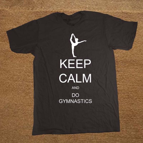 sport keep calm and do gymnastics fashion t-shirt fashion brand top