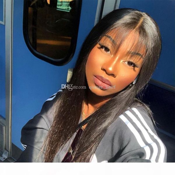 silky straight silk base full lace wig with bangs human hair wigs glueless silk wigs bleached knots 130% density, Black;brown
silky straight silk base full lace wig with bangs human hair wigs glueless silk wigs bleached knots 130% density, Black;brown