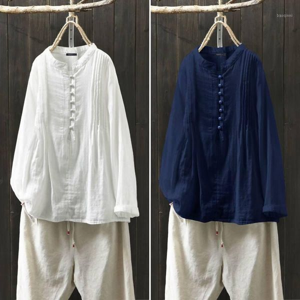 zanzea women and blouses 2020 vintage casual long sleeve tunic buttons o neck blusas chemise womens clothing plus size1, White
zanzea women and blouses 2020 vintage casual long sleeve tunic buttons o neck blusas chemise womens clothing plus size1, White