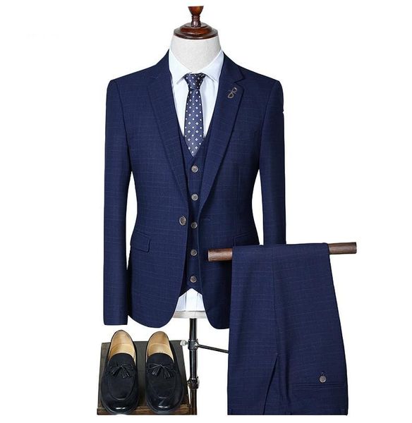 men's suits & blazers loldeal plaid slim fit wedding for men brand business formal suit black,gray,navy,wine red(blazers+vest+pants), White;black
men's suits & blazers loldeal plaid slim fit wedding for men brand business formal suit black,gray,navy,wine red(blazers+vest+pants), White;black