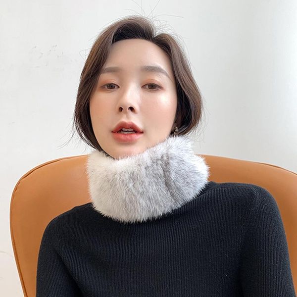 scarves real knitted scarf women snood winter fur headband neck ring elastic muffler s7707, Blue;gray
scarves real knitted scarf women snood winter fur headband neck ring elastic muffler s7707, Blue;gray