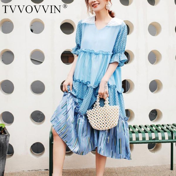tvvovvin 2020 spring summer new fashion women clothes turn-down collar half flare sleeves ruffles polka dots printed dress blw71, White;black
tvvovvin 2020 spring summer new fashion women clothes turn-down collar half flare sleeves ruffles polka dots printed dress blw71, White;black