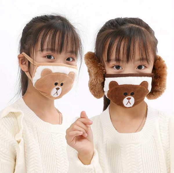 2 in 1 face mask earflap cartoon bear mouth cover plush ear protective thick warm kids mouth masks winter mouth-muffle earflap
2 in 1 face mask earflap cartoon bear mouth cover plush ear protective thick warm kids mouth masks winter mouth-muffle earflap