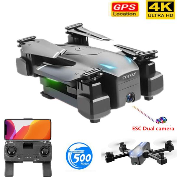 new drone gps 4k esc dual camera wifi live video fpv hd wide angle camera quadrocopter foldable altitude hold durable rc drone 201119
new drone gps 4k esc dual camera wifi live video fpv hd wide angle camera quadrocopter foldable altitude hold durable rc drone 201119