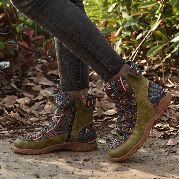 winter women ankle boots warm short plush totem patchwork platform flat heel cross tie round toe zip retro ethinc ladies shoes, Black
winter women ankle boots warm short plush totem patchwork platform flat heel cross tie round toe zip retro ethinc ladies shoes, Black