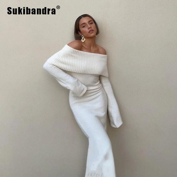 sukibandra 2021 spring off shoulder white sweater dress for women elegant long sleeve bodycon midi dress autumn clothes, Black;gray
sukibandra 2021 spring off shoulder white sweater dress for women elegant long sleeve bodycon midi dress autumn clothes, Black;gray