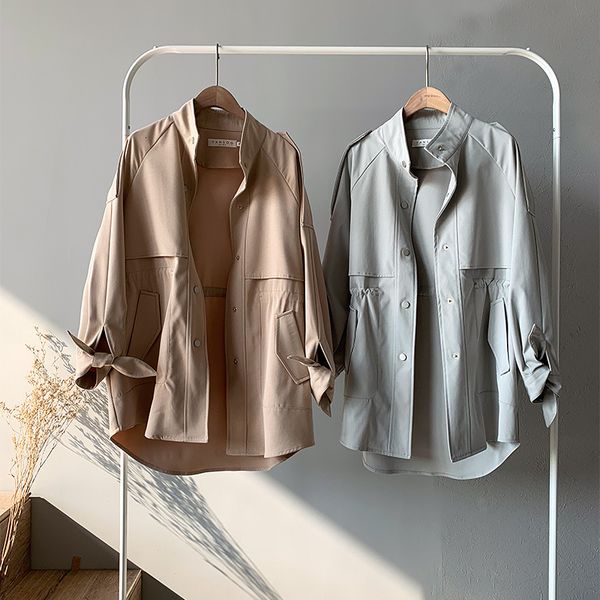 2021 new windbreaker short paragraph autumn new korean of the shirt ladies jacket female fashion nz36, Black;brown
2021 new windbreaker short paragraph autumn new korean of the shirt ladies jacket female fashion nz36, Black;brown