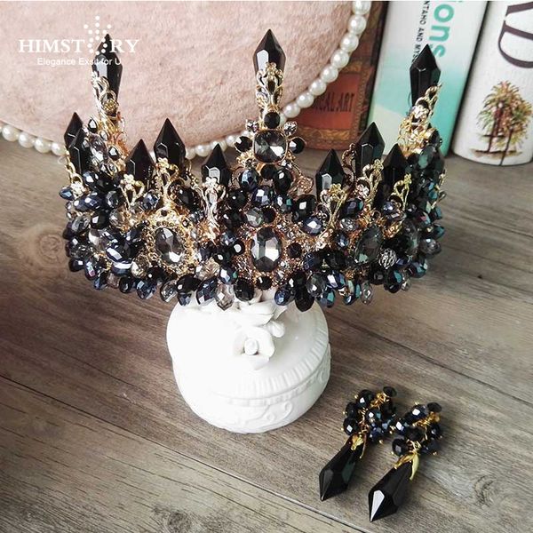 himstory oversize black baroque royal tiaras crown new luxury big european gorgeous crystal queen wedding hair accessories t200110, White;golden
himstory oversize black baroque royal tiaras crown new luxury big european gorgeous crystal queen wedding hair accessories t200110, White;golden