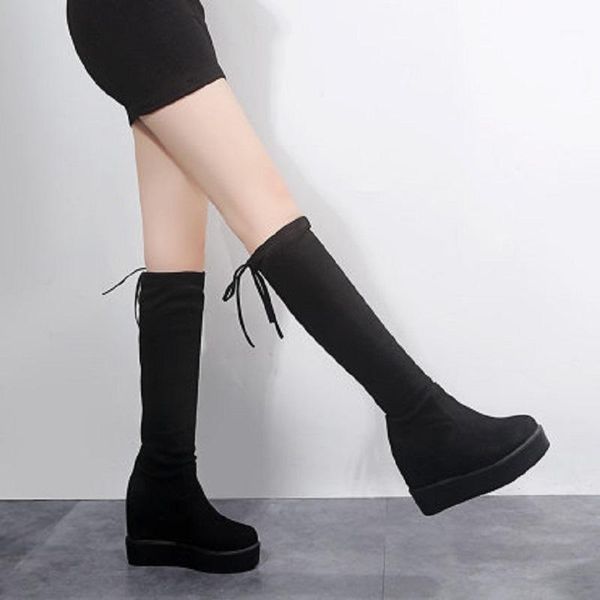 2019 winter new women's boots wild comfort warm plus velvet high tube increase non-slip wear-resistant women's boots1, Black
2019 winter new women's boots wild comfort warm plus velvet high tube increase non-slip wear-resistant women's boots1, Black