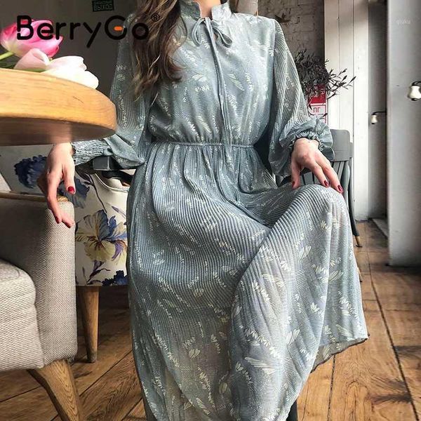 berrygo elegant floral print dress women spring summer long sleeve dress female tie-neck pleated holiday long vestidos1, Black;gray
berrygo elegant floral print dress women spring summer long sleeve dress female tie-neck pleated holiday long vestidos1, Black;gray