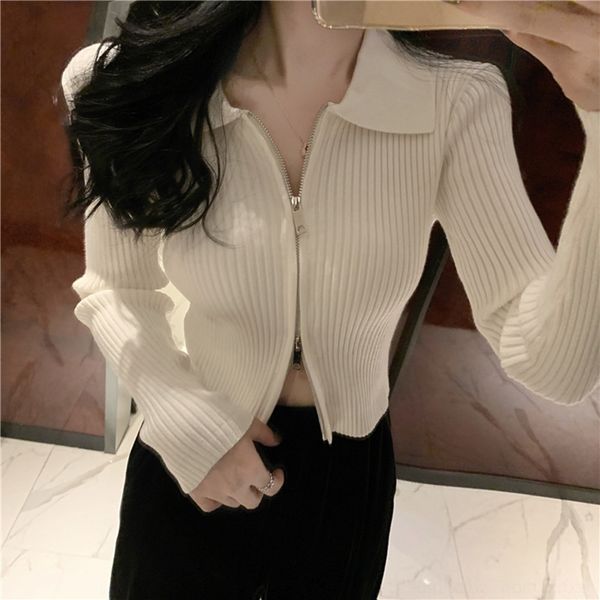 eofbd knitted zipper jacket short jacket korean slim double short foreign style cardigan version to wear ru4w9, White;black
eofbd knitted zipper jacket short jacket korean slim double short foreign style cardigan version to wear ru4w9, White;black