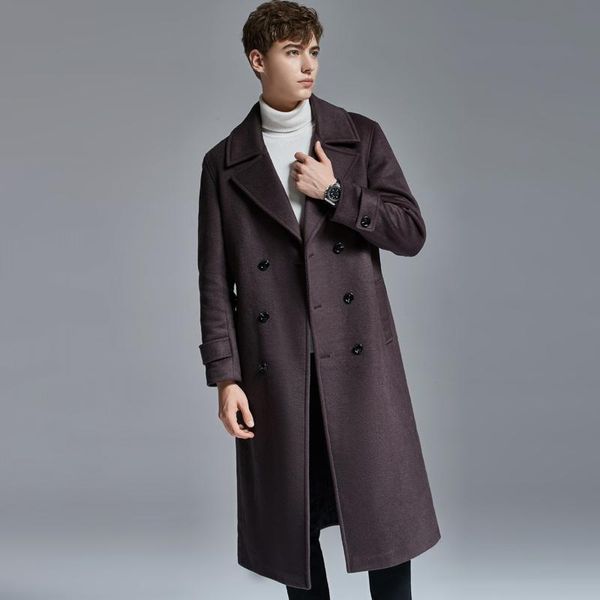 classic wool mens trench autumn winter overlength double breasted male jackets fashion thicken man coats 6xl, Black
classic wool mens trench autumn winter overlength double breasted male jackets fashion thicken man coats 6xl, Black