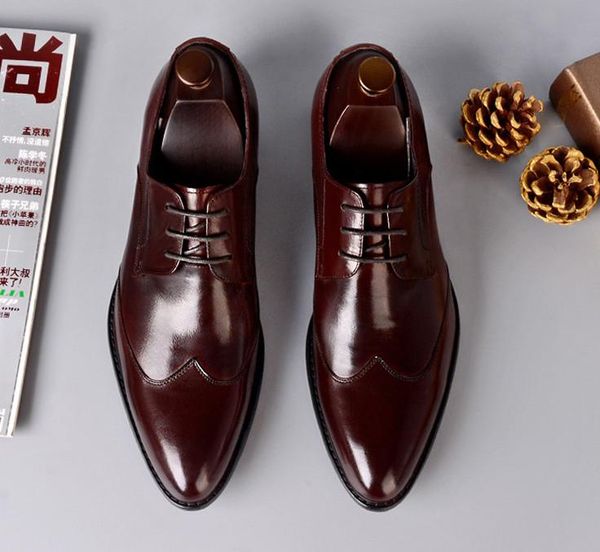 all season men new style genuine leater youth trend england style business dress shoes men lace up pointed toes oxfords, Black
all season men new style genuine leater youth trend england style business dress shoes men lace up pointed toes oxfords, Black