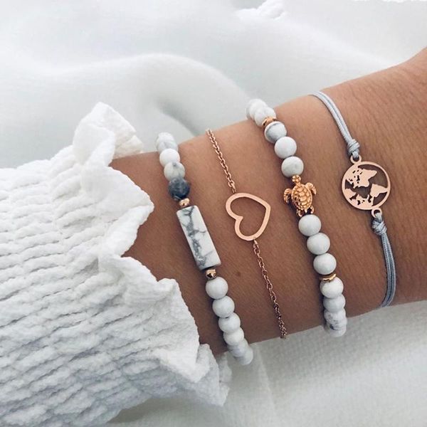 modyle bohemian geometric stone bracelet set for women vintage rope taseel sequin moon map map heart leaf female jewelry new, Black
modyle bohemian geometric stone bracelet set for women vintage rope taseel sequin moon map map heart leaf female jewelry new, Black