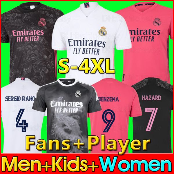 real madrid jerseys 20 21 soccer jersey hazard sergio ramos benzema vinicius camiseta football shirt uniforms men kids kit sets 4xl 2021, Black;yellow
real madrid jerseys 20 21 soccer jersey hazard sergio ramos benzema vinicius camiseta football shirt uniforms men kids kit sets 4xl 2021, Black;yellow