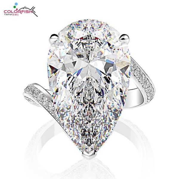 cluster rings colorfish 925 sterling silver pear shaped cut 12mm x 22mm simulated diamond engagement ring luxury women anniversary jewelry, Golden;silver
cluster rings colorfish 925 sterling silver pear shaped cut 12mm x 22mm simulated diamond engagement ring luxury women anniversary jewelry, Golden;silver