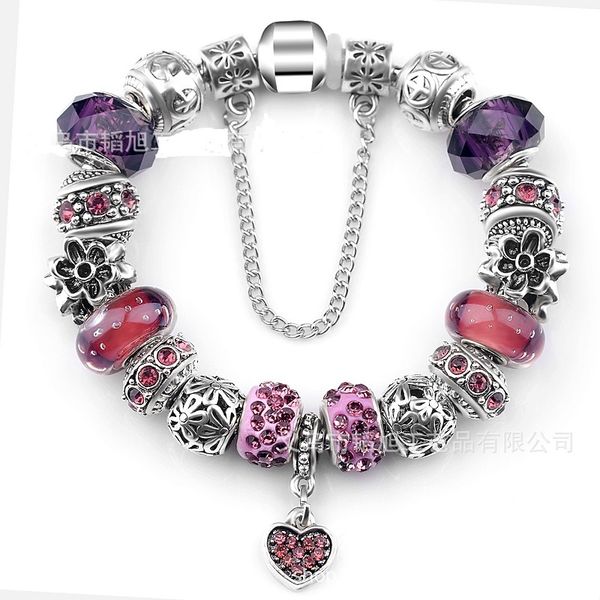 925 sterling silver red crystal charm bead fit european pandora bracelets for women heart crystal dangle charm beads snake chain fashion jew, Black
925 sterling silver red crystal charm bead fit european pandora bracelets for women heart crystal dangle charm beads snake chain fashion jew, Black