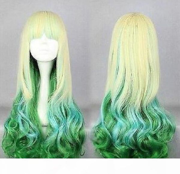 gt;>>new fashion synthetic anime cosplay blonde blue green curly long wig, Black;brown
gt;>>new fashion synthetic anime cosplay blonde blue green curly long wig, Black;brown