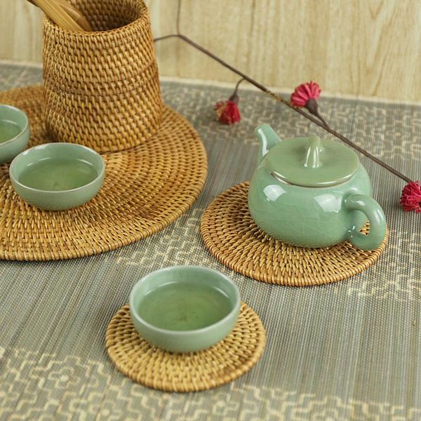 mats & pads rattan cup drink table mat set round handmade kungfu coffee pot pad 6 size kitchen household placemat s
mats & pads rattan cup drink table mat set round handmade kungfu coffee pot pad 6 size kitchen household placemat s