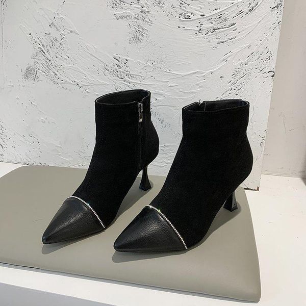 ankle boots for women high heel black pointed toe boots female suede winter shoes women 2020 zapatos de mujer
ankle boots for women high heel black pointed toe boots female suede winter shoes women 2020 zapatos de mujer