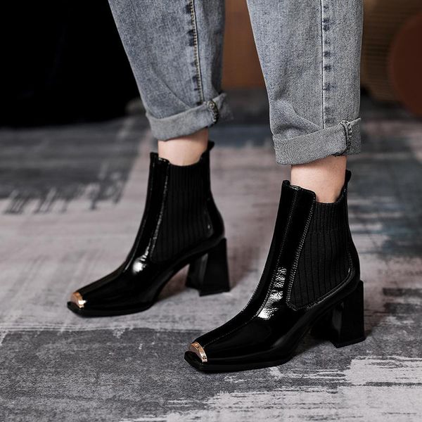 2020 genuine leather women block heel ankle boots classic design shoes for women working office shoes woman heels, Black
2020 genuine leather women block heel ankle boots classic design shoes for women working office shoes woman heels, Black