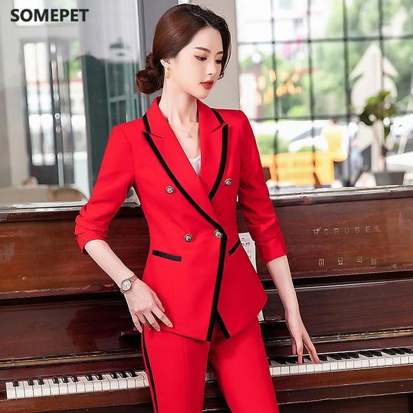 2020 new spring and autumn high-quality professional pants suit feminine casual fashion ladies blazer elegant office workwear1, White
2020 new spring and autumn high-quality professional pants suit feminine casual fashion ladies blazer elegant office workwear1, White