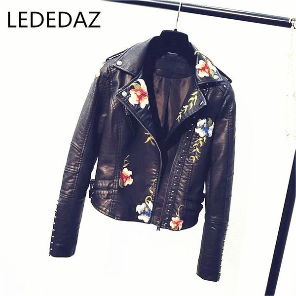 2020 spring autumn women's vintage leather jackets short pu leather jacket floral punk soft faux jackets zipper rivets1, Black
2020 spring autumn women's vintage leather jackets short pu leather jacket floral punk soft faux jackets zipper rivets1, Black