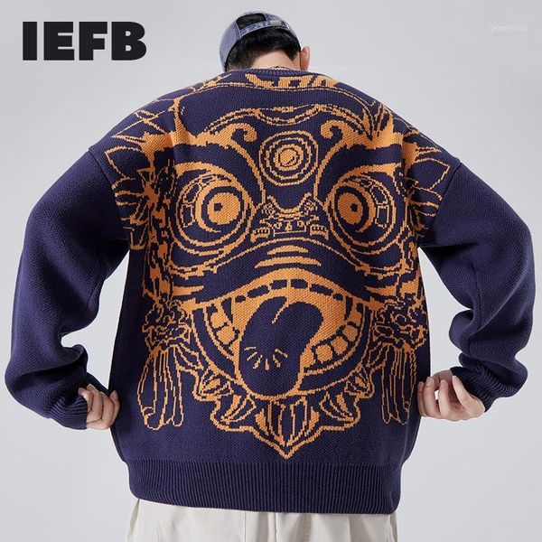 men's sweaters iefb autumn and winter thickened chinese embroidery loose crew neck sweater men's harajuku couple's causal war, White;black
men's sweaters iefb autumn and winter thickened chinese embroidery loose crew neck sweater men's harajuku couple's causal war, White;black