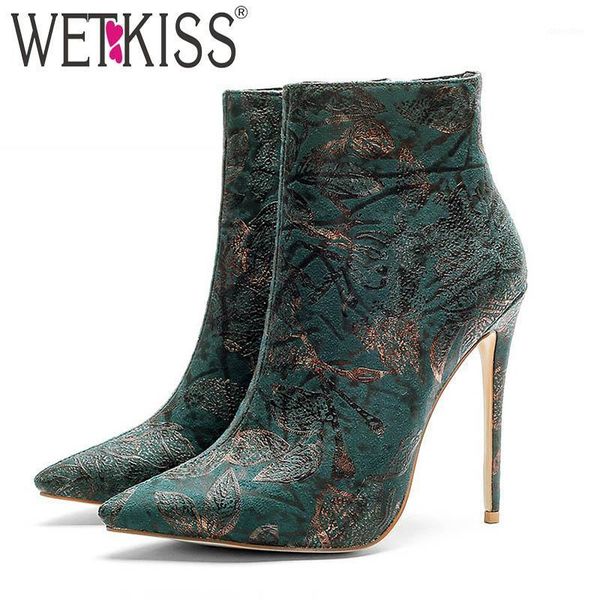 boots wetkiss super high heels women pointed toe flock bootie warm female party shoes neck printing footwear big size 33-431, Black
boots wetkiss super high heels women pointed toe flock bootie warm female party shoes neck printing footwear big size 33-431, Black