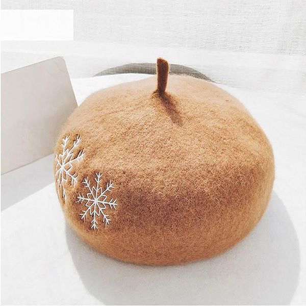 british casual japanese women's hat new arrivals winter women fashion warm berets snowflake embroidered wool painter hat, Blue;gray
british casual japanese women's hat new arrivals winter women fashion warm berets snowflake embroidered wool painter hat, Blue;gray