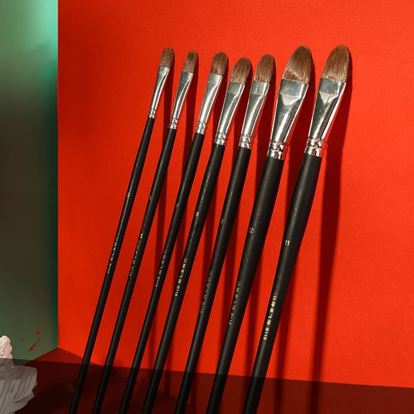 6pc/set weasel hair hazel shap brush long birch rod black acrylic brush painting supplies oil painting brush art supplies supply, Black;red
6pc/set weasel hair hazel shap brush long birch rod black acrylic brush painting supplies oil painting brush art supplies supply, Black;red