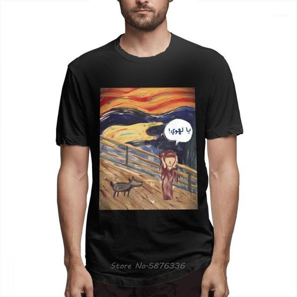 men's t-shirts graphic the scream arabic version t-shirt for man geek summer male pure cotton men tees 1, White;black
men's t-shirts graphic the scream arabic version t-shirt for man geek summer male pure cotton men tees 1, White;black