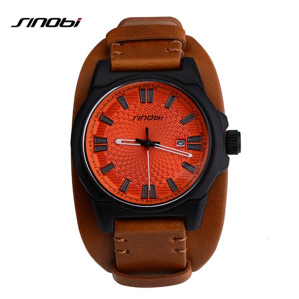 sinobi brand sport wirstwatch relogio masculino males leather watchband watches causal japan quartz clock mens military watches, Slivery;brown
sinobi brand sport wirstwatch relogio masculino males leather watchband watches causal japan quartz clock mens military watches, Slivery;brown