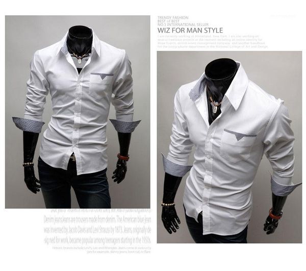 wholesale spring autumn new solid fashion dress men shirt slim fit long sleeve plus size 3xl male social casual shirts camisa 59071, White;black
wholesale spring autumn new solid fashion dress men shirt slim fit long sleeve plus size 3xl male social casual shirts camisa 59071, White;black