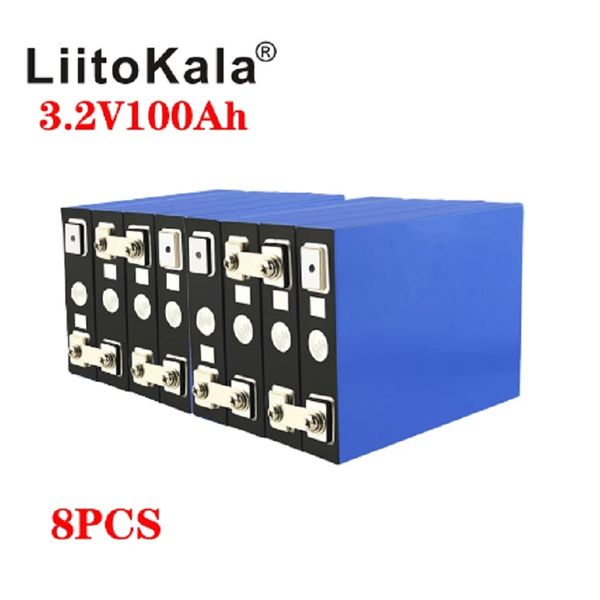 8 шт. liitokala 3.2v 100ah lifepo4 батарея литий 300a 3c высокий слив для diy 12v 24v солнечный инвертор electric flush golf
8 шт. liitokala 3.2v 100ah lifepo4 батарея литий 300a 3c высокий слив для diy 12v 24v солнечный инвертор electric flush golf