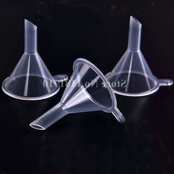 100 unids / lot mini quality eco plastic, cosmetic tools, perfume, polypropylene funnel, high end liquid oil funnel
100 unids / lot mini quality eco plastic, cosmetic tools, perfume, polypropylene funnel, high end liquid oil funnel