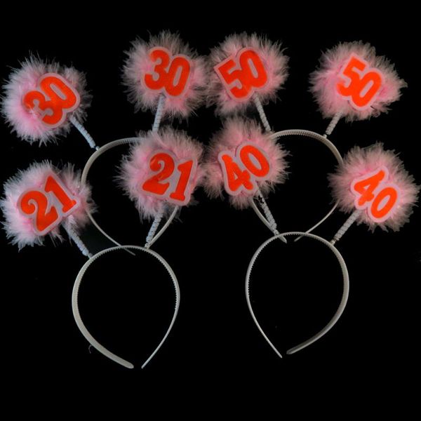 party decoration birthday diy pink feather white headband anniversary orange 21 30 40 50 happy event supplies
party decoration birthday diy pink feather white headband anniversary orange 21 30 40 50 happy event supplies