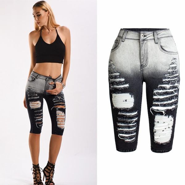 women's jeans spring fall summer short feminino black high waist ripped for women, Blue
women's jeans spring fall summer short feminino black high waist ripped for women, Blue