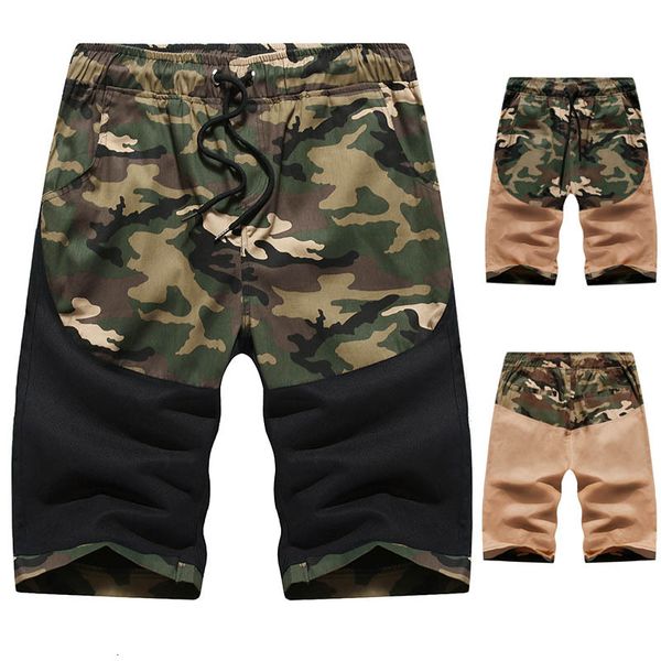 summer new straight tube camouflage splicing tether belt casual tooling men's slim european shorts, White;black
summer new straight tube camouflage splicing tether belt casual tooling men's slim european shorts, White;black