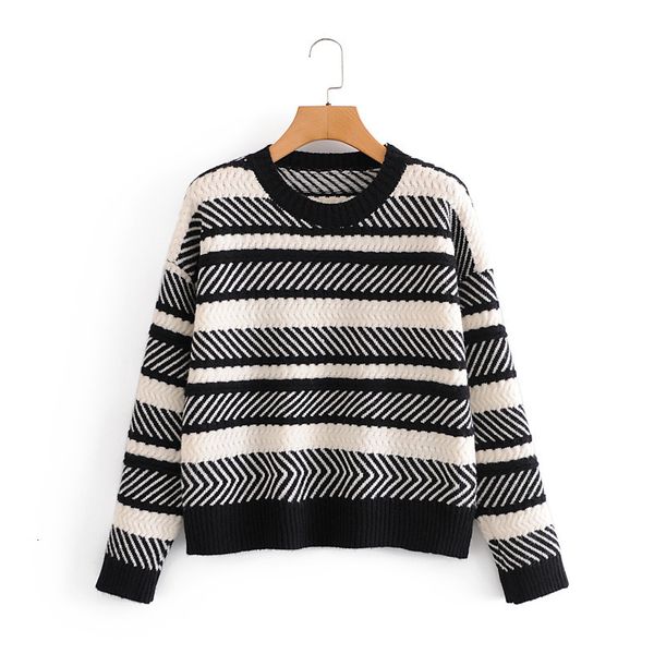 2021 new tl 7238- autumn europe and the united states women's color stripe loose pullovers female 96su, Black;white
2021 new tl 7238- autumn europe and the united states women's color stripe loose pullovers female 96su, Black;white