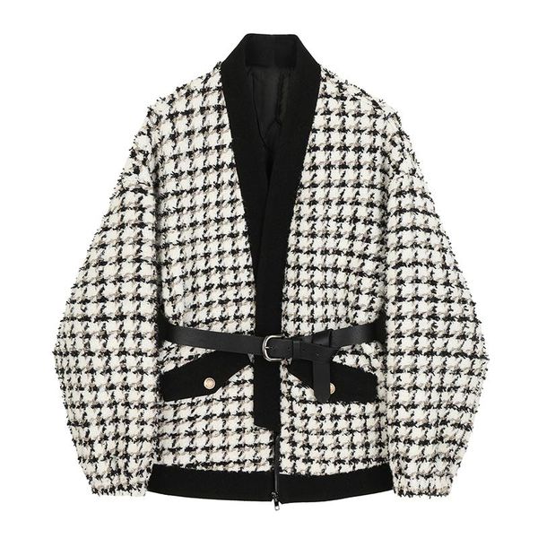 houndstooth tweed jacket women's 2020 autumn and winter new waist japanese quilted woolen jacket, Black
houndstooth tweed jacket women's 2020 autumn and winter new waist japanese quilted woolen jacket, Black