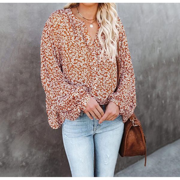 floral long sleeve v-neck loose casual shirt women 2021 spring new yellow red floral shirts, White
floral long sleeve v-neck loose casual shirt women 2021 spring new yellow red floral shirts, White