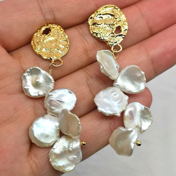 baroque pearl drop earrings jewelry for women imitation pearls dangle earrings vintage female party exaggerated irregular pearl earrings, Silver
baroque pearl drop earrings jewelry for women imitation pearls dangle earrings vintage female party exaggerated irregular pearl earrings, Silver