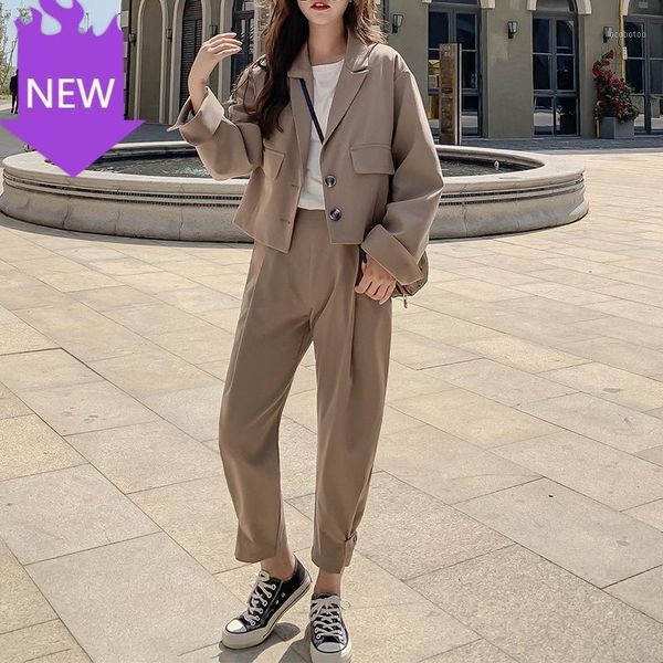 women's two piece pants ladies business suit female korean fashion blazer + suits pant1, White
women's two piece pants ladies business suit female korean fashion blazer + suits pant1, White