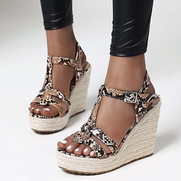 sandals for womens wedges shoes flip flops snake print open toe sandals ladies buckle strap shoes platform #g31, Black
sandals for womens wedges shoes flip flops snake print open toe sandals ladies buckle strap shoes platform #g31, Black