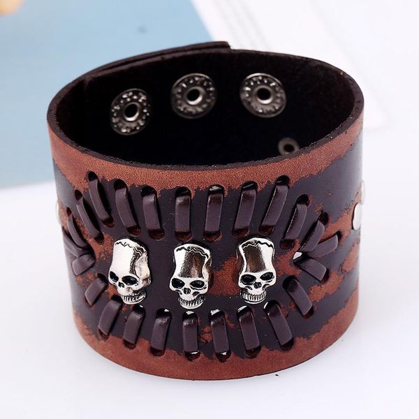 diaominfengqing - men women genuine leather wide bracelet punk bangle jewelry 2020new arrival, Golden;silver
diaominfengqing - men women genuine leather wide bracelet punk bangle jewelry 2020new arrival, Golden;silver
