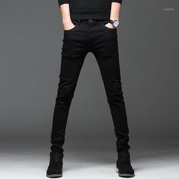 four seasons men's casual slim elasticizer black jeans, korean version of men's skinny pencil pants1, Blue
four seasons men's casual slim elasticizer black jeans, korean version of men's skinny pencil pants1, Blue