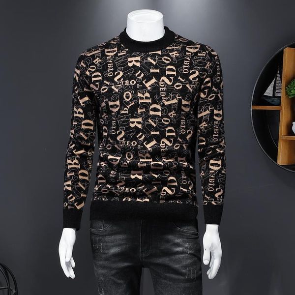 men's sweaters temperament wild fashion big size warm autumn and winter sweater tide brand thick wool, White;black
men's sweaters temperament wild fashion big size warm autumn and winter sweater tide brand thick wool, White;black